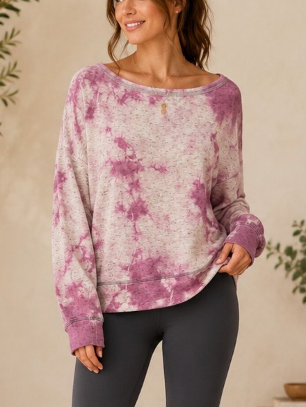 Free People Movement Tie-Dye Pullover Sweatshirt – Women's Medium
